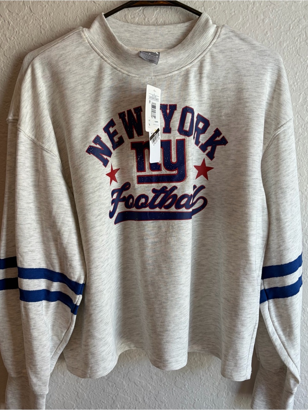 New York Giants CSA Oat CrewNeck Sweatshirt - Women’s Large NFL NWT